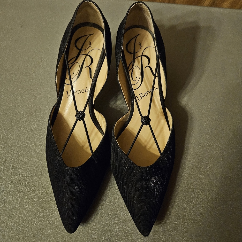 J. Renee black heels, size 9-1/2